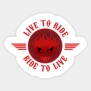 Live to Ride Sticker